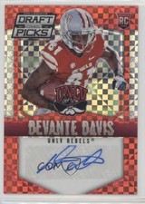 2015 Panini Prizm Collegiate Draft Picks Red Power Devante Davis #176 Auto 0b2
