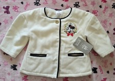 Disney Store Baby Girls 12-18 Months Jacket Minnie Mouse Holiday Faux Fur EUC