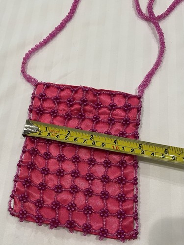 Bandolera Davenport Home rosa con cuentas - Imagen 6 de 8