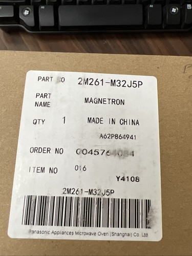 Panasonic 2M261-M32J5P Appliance Microwave Magnetron NNSN744 NNSD745 NNSE782