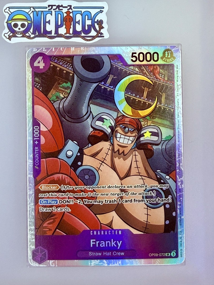 One Piece Card Game🏴‍☠️COLOR: PURPLE OP09-072 FRANKY SR FOIL NM