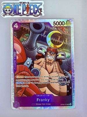 One Piece Card Game🏴‍☠️COLOR: PURPLE OP09-072 FRANKY SR FOIL NM