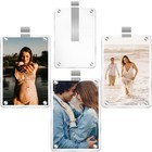 Car Sun Visor Photo Holder Clip Magnetic 4-Pack Universal Picture Frame
