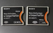 Lot 2 Sony AD-MSCF1 Memory Stick Duo Adapter for CompactFlash Slot Japan