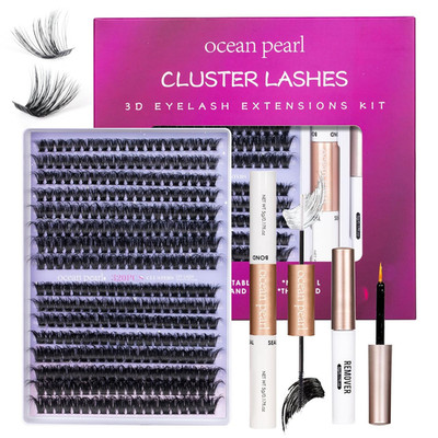 Lash Clusters 320Pcs 3D Thick Lash Clusters Kit 60D+80D Lashes,Eyelashes,Lash Ex