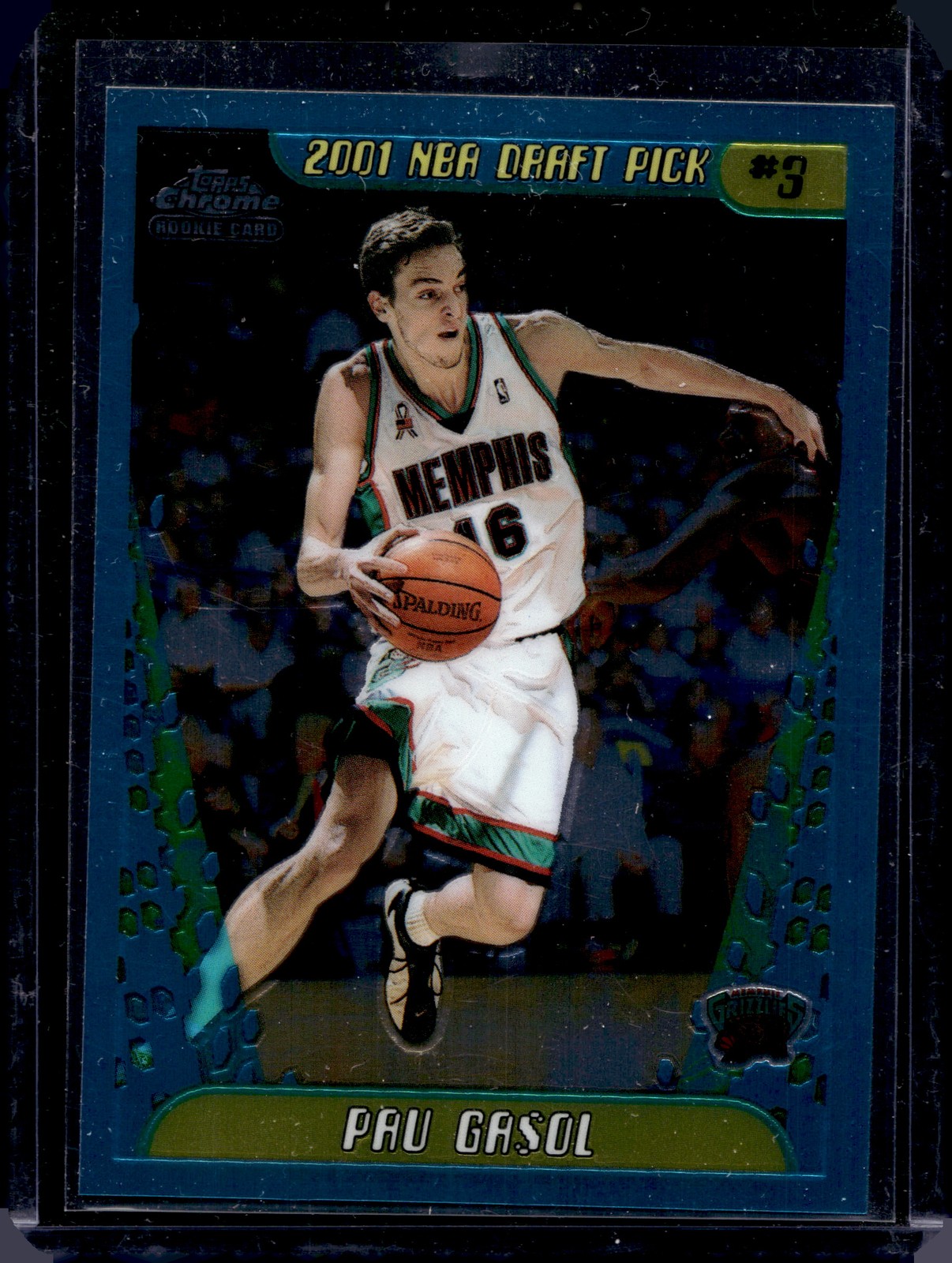 2001-02 Topps Chrome #131 Pau Gasol Rookie RC Memphis Grizzlies T05