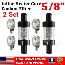 2x 58 Universal Filter Inline Heater Core Coolant Filter And Inspection System 2x 58 Universal Filter Inline Heater Core Coolant Filter And Inspection System