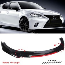 Car Front Bumper Lip Chin Splitter Diffuser Body Kit Blackred For Lexus Ct 200h Car Front Bumper Lip Chin Splitter Diffuser Body Kit Blackred For Lexus Ct 200h