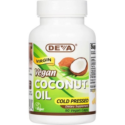 Deva Vegan Virgin Coconut Oil Cold Pressed 90 Capsules