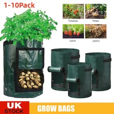 1-10Pack,10 Gallon Potato Grow  Bags Perfect for planting all kinds of Vegetable