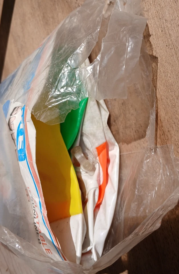 Pelota de playa Jumbo inflable vintage de 3 colores 36 pulgadas Foto 2 de 3