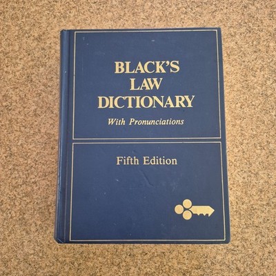 Black's Law Dictionary with Pronunciations 5th Edition Hardcover