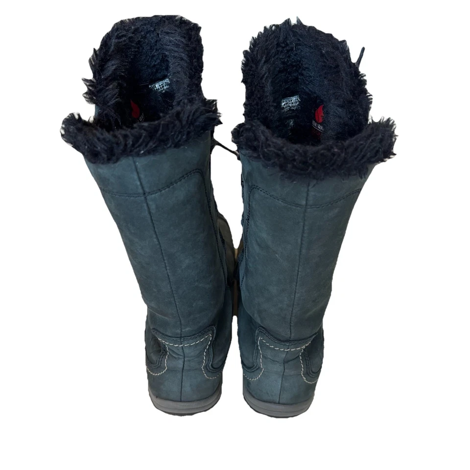 Botas de invierno Keen Dry & Warm gris azul con cordones aisladas impermeables para mujer 7,5 Foto 3 de 4