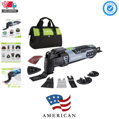 Lightweight 3 Amp Oscillating Saw with Quick-Lock & 17-Piece Accessory Set....
