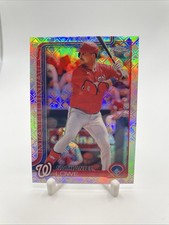 2025 Topps Chrome Logofractor Edition - Nate Lowe #49 Nationals