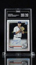 TARIK SKUBAL 💥✍️ Auto • 2020 Bowman Chrome Mega Box Mojo Refractor RC  Tag 10