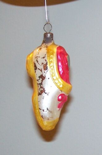 Vintage Blown Glass Slipper Shoe Christmas Tree Ornament Czechoslovakia Pink - Picture 3 of 4