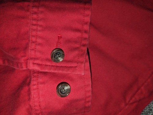 Polo Ralph Lauren Solid Red Full Zip Canvas Cotton Jacket Men's XXL - Picture 8 of 22