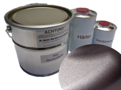 1 Liter Set 2K Autolack Silver Red Metallic kein Klarlack Tuning Lackpoint !
