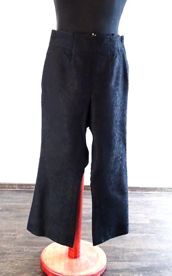 Hose schwarz Brokat Brokathose für Damen Jacquard aus Theaterfundus Kostümfundus - Bild 1 von 4