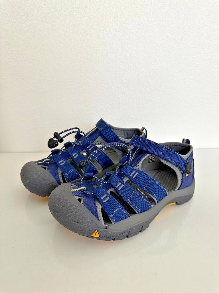 Sandali da trekking Keen Newport H2 cinturino regolabile blu grigio impermeabili uomo taglia 5