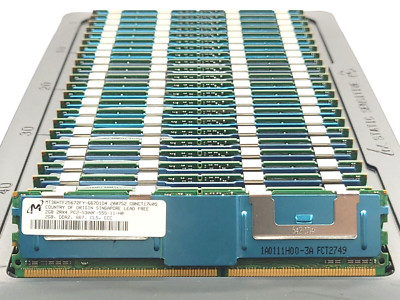 8GB KIT (4X 2GB) 2RX4 PC2-5300F DDR2-667 1.8V CL5 240PIN DUAL CHANNEL 128X4 ECC
