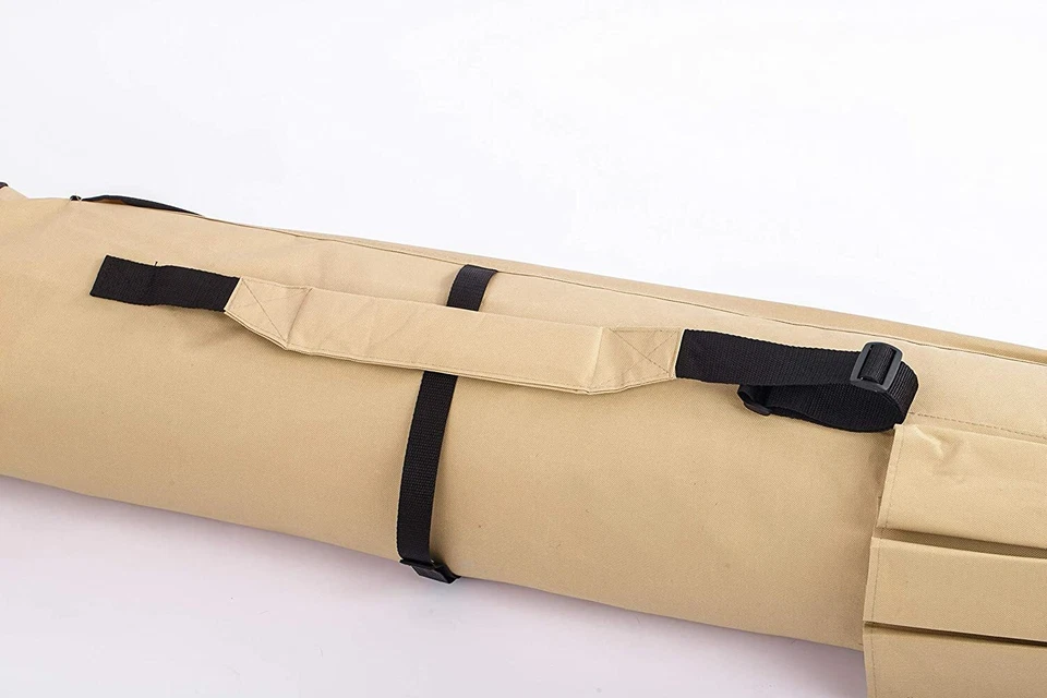 Estuche organizador portátil para caña de pescar carrete de aparejos al aire libre soporte bolsa Foto 4 de 4