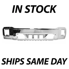CHROME Steel Front Bumper Face Bar Compatible with 2014 2015 GMC Sierra 1500