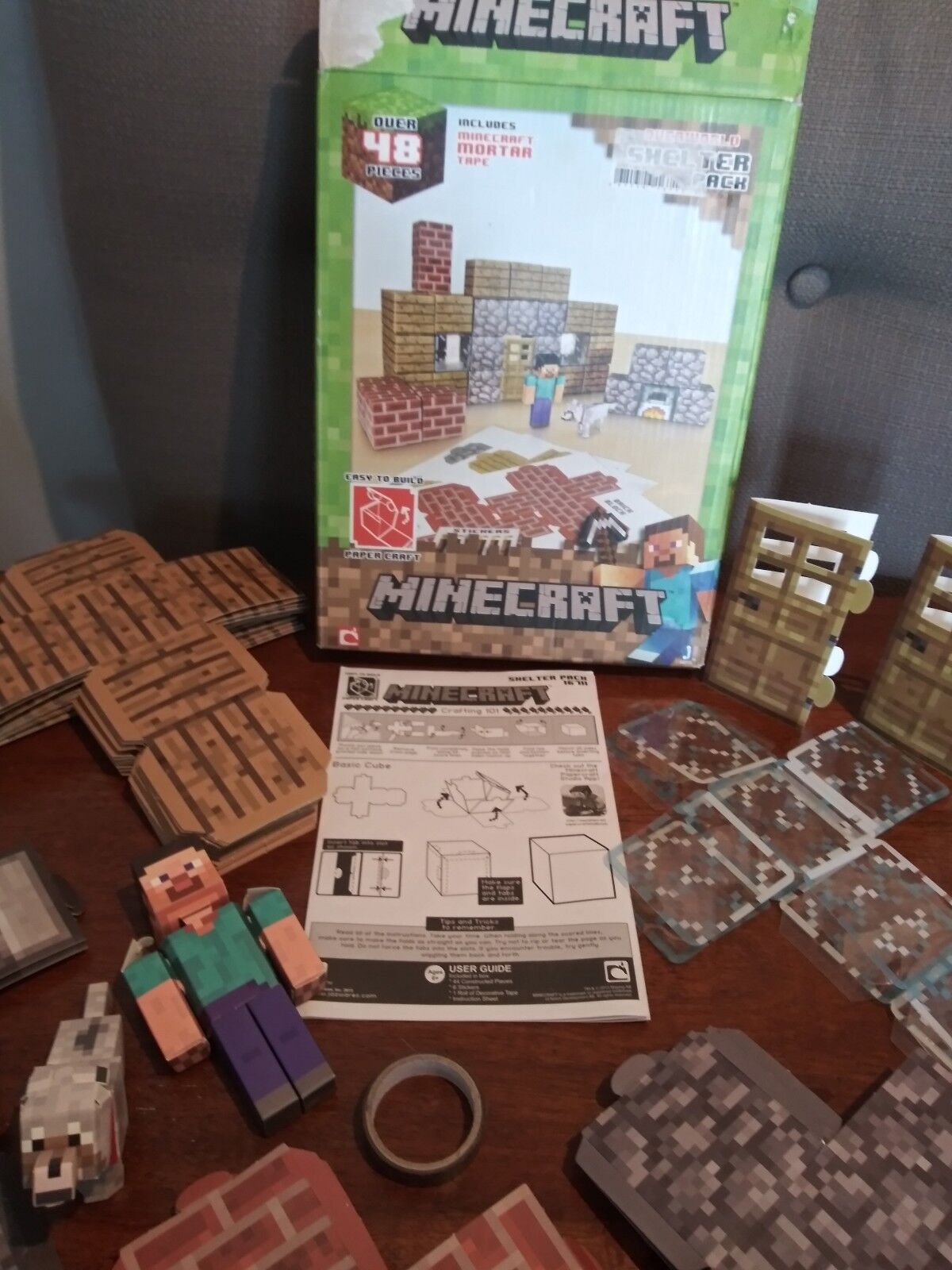 Minecraft Paper Craft - Overworld Shelter Pack – Partytoyz Inc