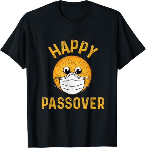 Happy Passover 2021 Matze trägt Gesichtsmaske Familie jüdisch T-Shirt Hoodie - Bild 1 von 3
