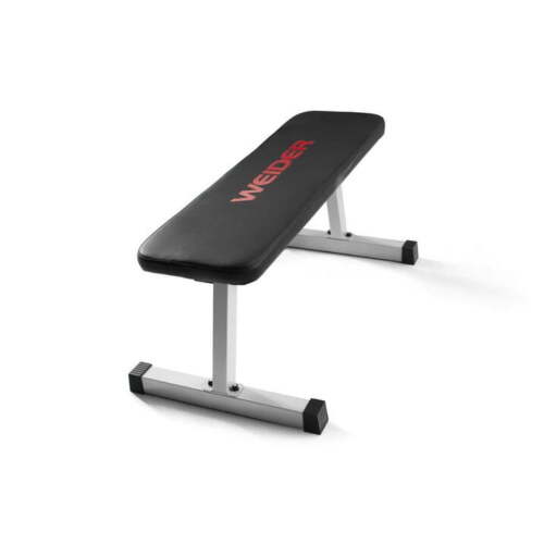 Weider Strength Flat Weight Bench with Sewn Vinyl Seats and 460 lb. Total Weight - Picture 1 of 4