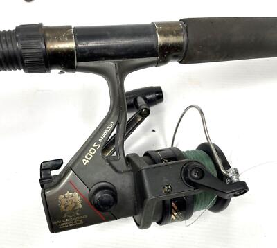 old shimano rods Vintage Antique Fishing Spinning Rod Pole with Shimano 400S F4 Ball Bearing  Reel