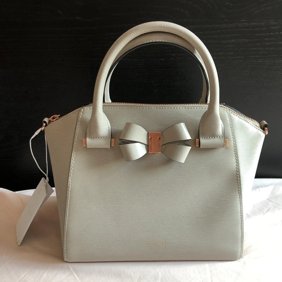 Bolso de Mano Ted Baker London Charmea Pequeño Detalle Lazo Taupe Foto 3 de 4
