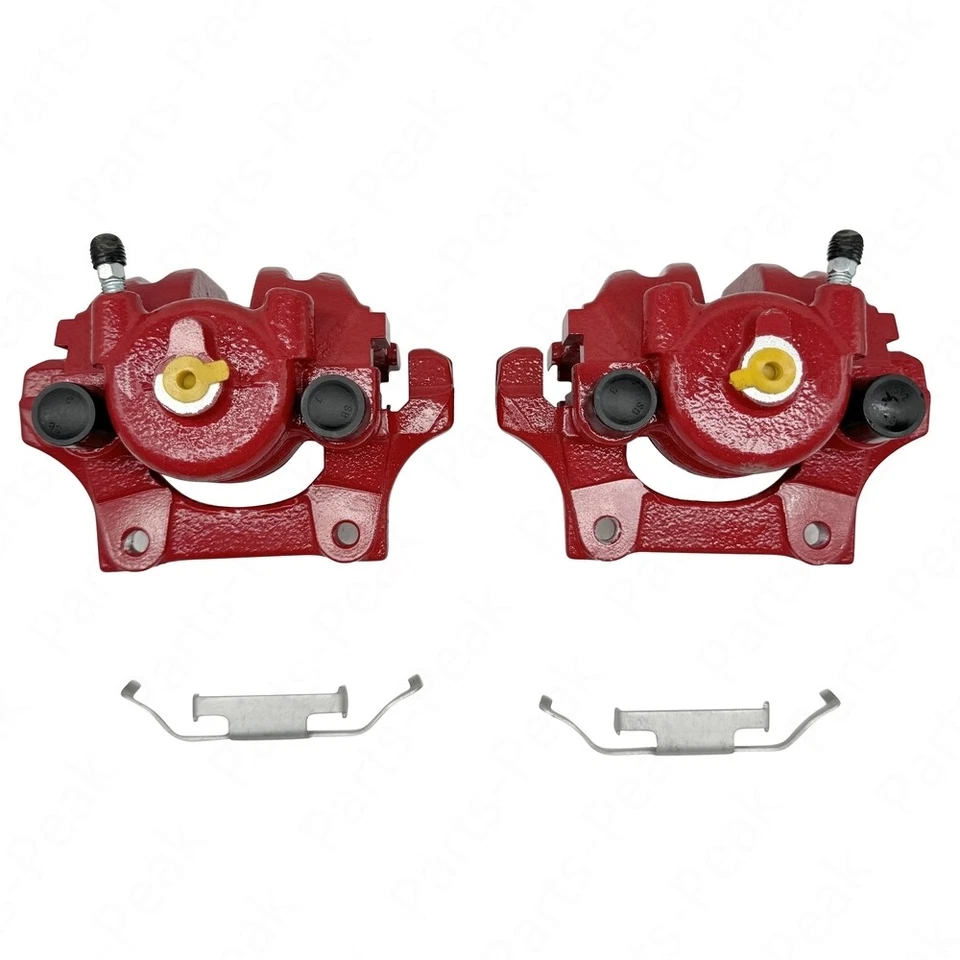 Red Pair 2 Rear Brake Calipers w/ Bracket for BMW X1 328xi 323i 325i 328i xDrive - Image 3 of 4