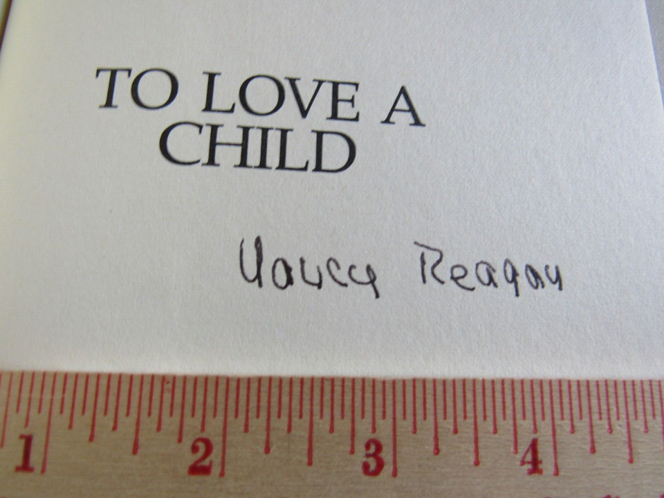 First Lady Nancy Reagan Collection Book, Ribbon, White House Trip