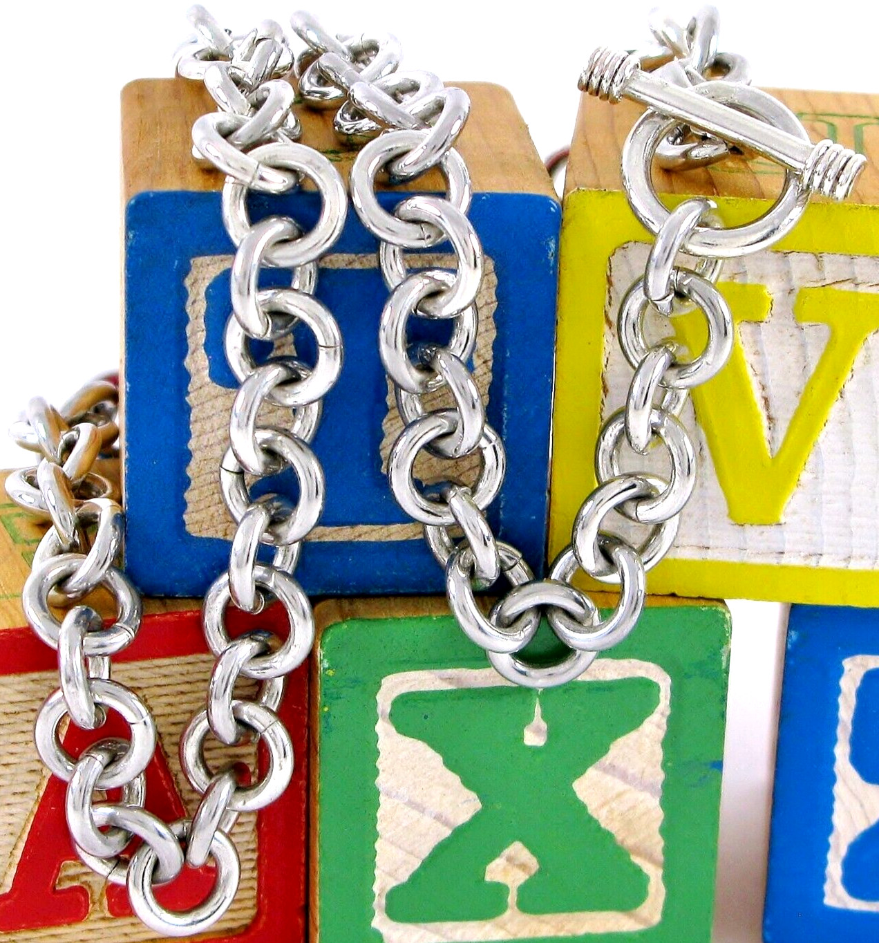 Solid Sterling Silver 925 Cable Link 16" Necklace… - image 4