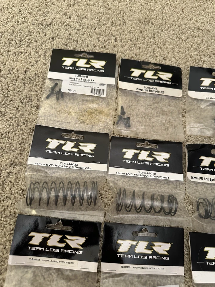 TLR 8ight 8X/22 22T/Losi Late Model Misc Parts Lot-Springs/Wheels/Piston & More! - Image 2 of 4