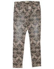 ODD MOLLY Womens Skinny Jeans W31 L33  Beige Fair Isle Cotton BH05