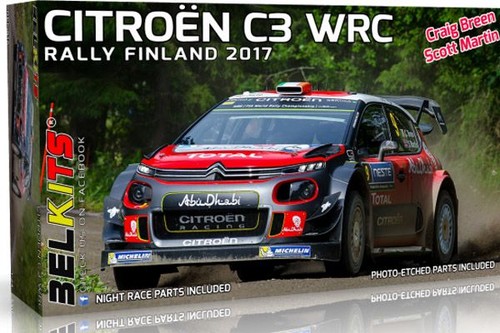 Belkits 1/24 Citroen C3 Wrc Finland Rally 2017 rally car model kit - Picture 1 of 3