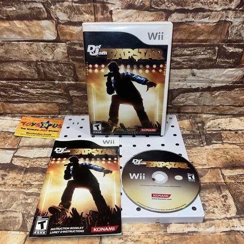 Def Jam Rapstar (Nintendo Wii, 2010) Complete w/ Manual CIB Rap Star