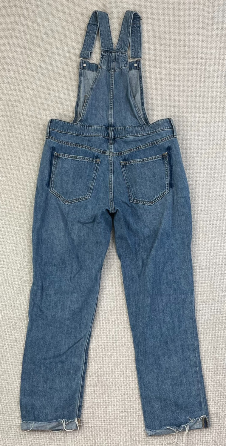 Gap Bib Overalls Women's Small Patchwork Blue Dis… - image 5