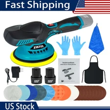 Zistel 6-Speeds Electric Car Polisher Buffer Cordless Kit Sander Polishing Kit
