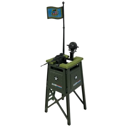 Vintage GI Joe Watch Tower Complete 3.75" Action Figure Playset 1984 Hasbro ARAH