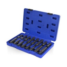 PlatinumEdge Lug Nut Key Set, 16 Pieces SAE Metric Wheel Lock Removal Tool ...