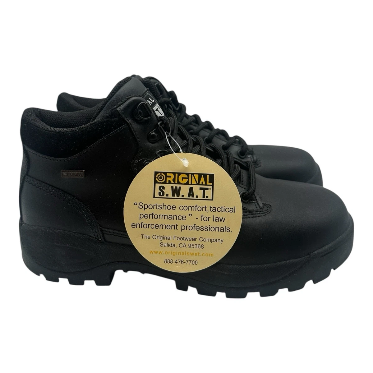 Original SWAT Boots Mens Sz 8.5 Black Leather 5\