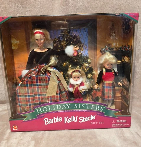 Vintage Mattel 1998 Holiday Sisters Barbie Gift Set-Never Opened