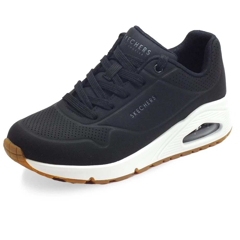 SCARPE DA GINNASTICA DONNA ARA ROSSO – Sneakers Con Zeppa, Pelle Nera, Taglia 39, Fodera In Pelle, Comode, Senza Chiusura, Suola Normale