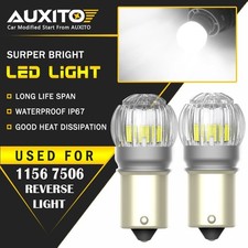 AUXITO 1156 LED Reverse Backup Parking Light 6000K Super White Error Free 2US6T