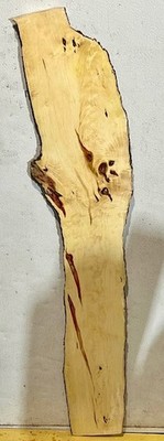 D46 Flaming Box Elder Burl Live Edge Feather Crotch, Figured, Raw Wood Project
