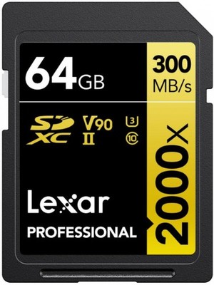 Lexar Professional SDXC 64GB 2000x UHS-II V90 | SD-Speicherkarten